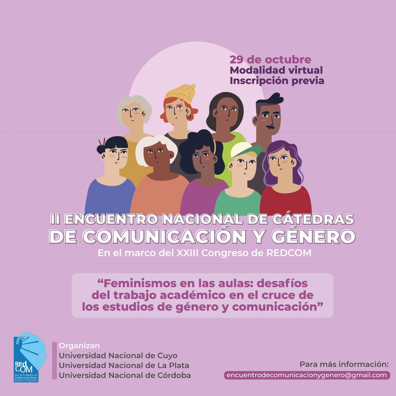 II ENCUENTRO NACIONAL DE CÁTEDRAS DE COMUNICACIÓN Y GÉNERO