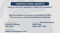 Convocatoria abierta para el dossier «Memoria y Derechos Humanos»