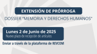 Prórroga para el dossier «Memoria y Derechos Humanos»