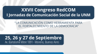 XXVIII CONGRESO REDCOM – 5° CIRCULAR